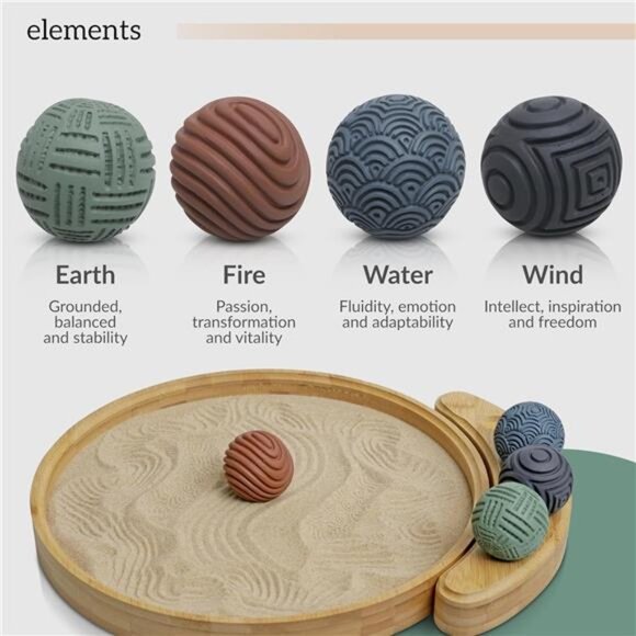 Japanese Zen Garden Kit for Desk - Premium Sand Garden - Mini Zen Décor Office - Picture 3 of 7